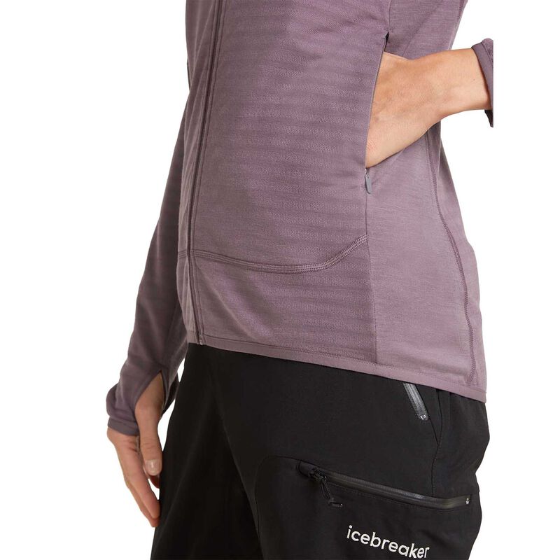 Icebreaker W Merino 300 RealFleece Descender LS Zip image number 2